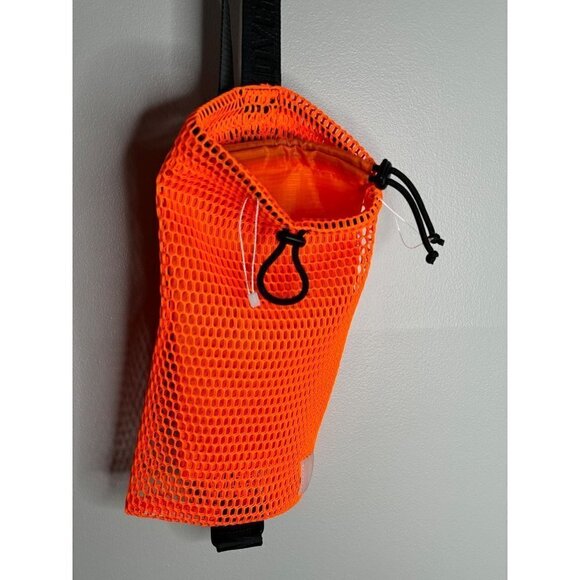 Free People FP Movement Mini Mesh Sling Bag Neon Orange NEW Double Bag - Picture 4 of 7